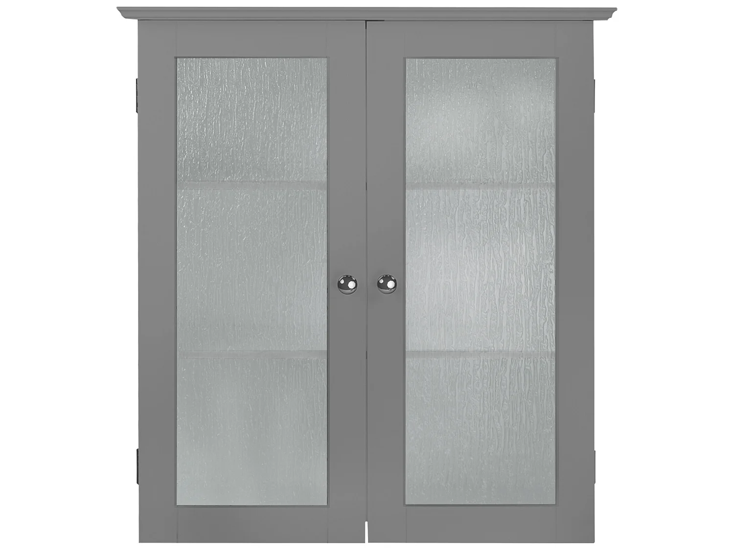 Teamson Home Connor Arredo Bagno Pensile 2 Porte In Vetro Grigio EHF-581G