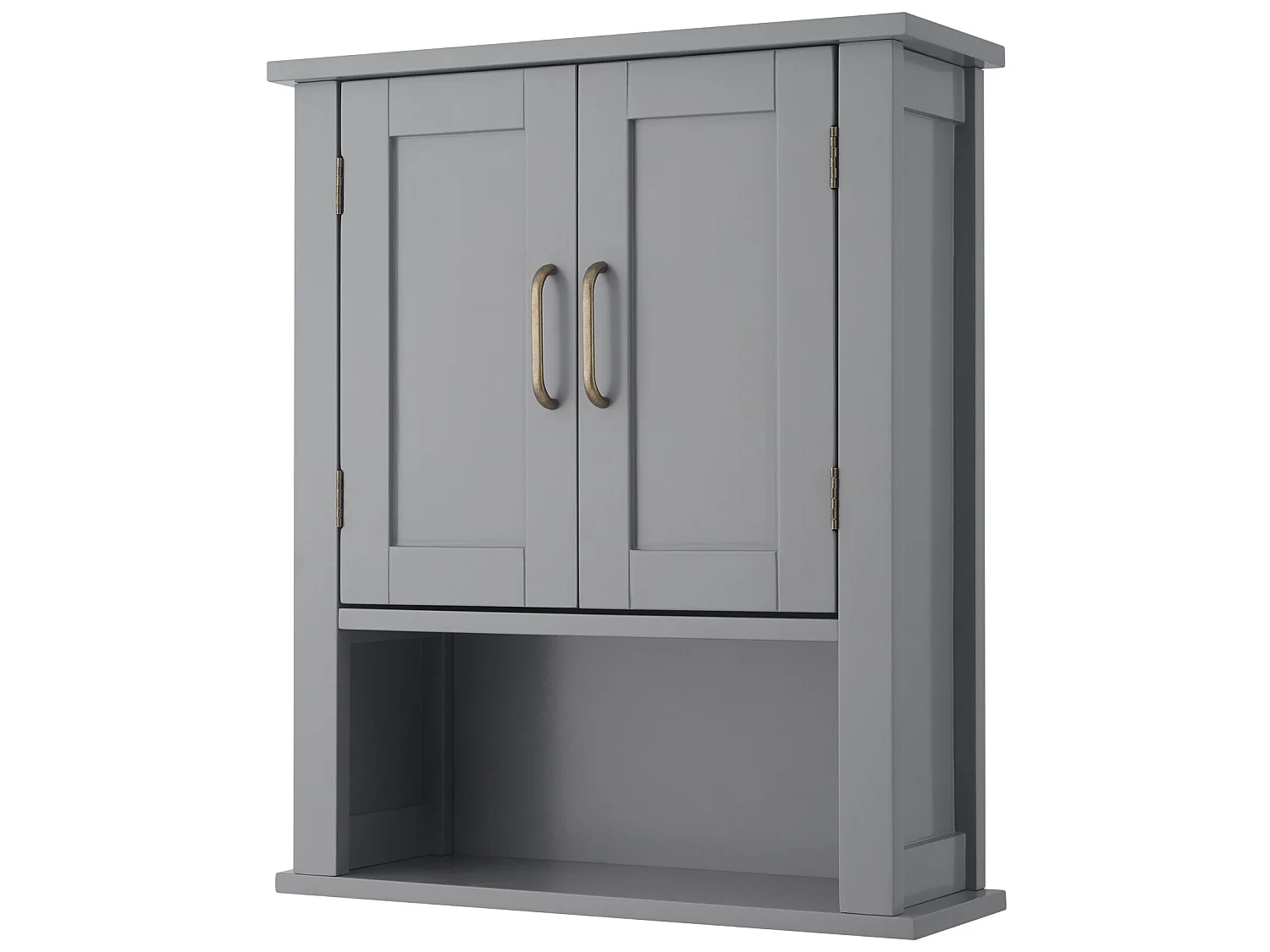 Meuble de rangement mural pour médicaments avec étagère ouverte