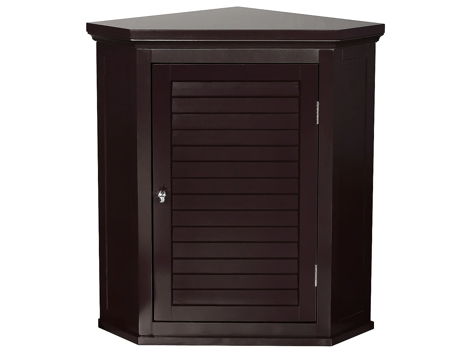 Placard mural d'angle salle de bain Ethan marron foncé Teamson Home