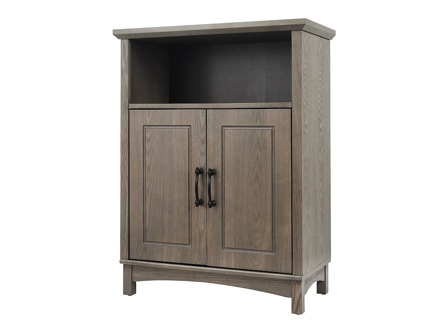 Teamson Home Russell Farmhouse Armoire de sol en bois Chêne salé