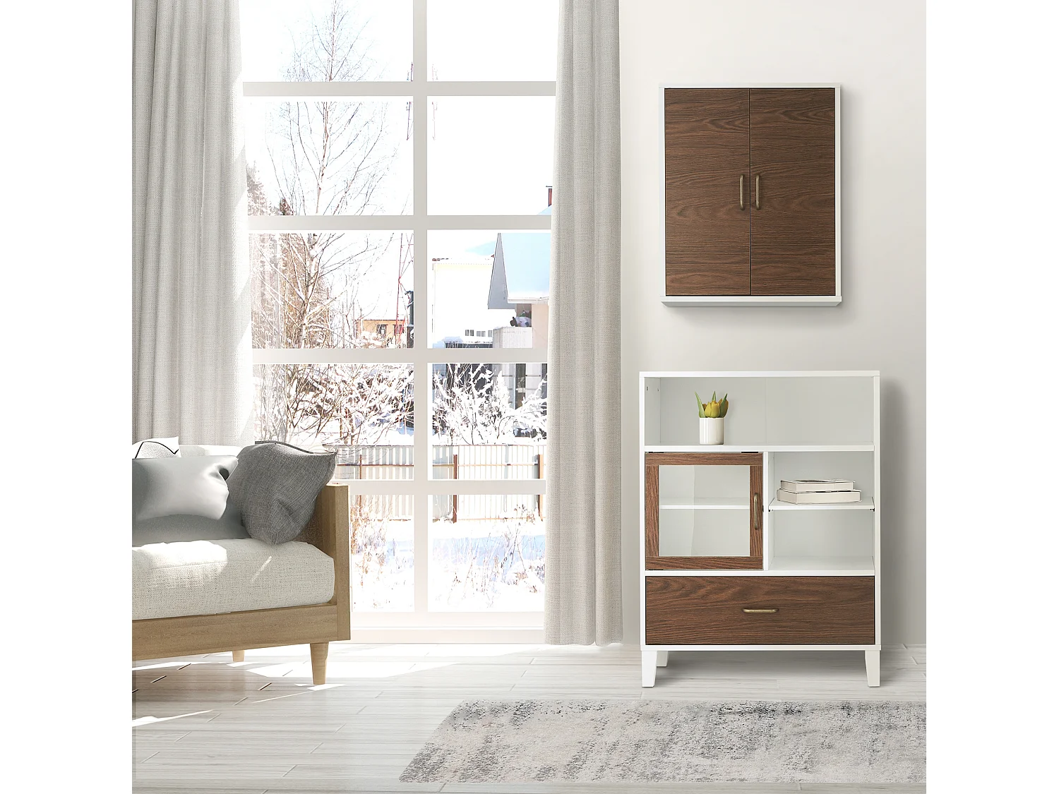 Bad freistehender Lagerschrank