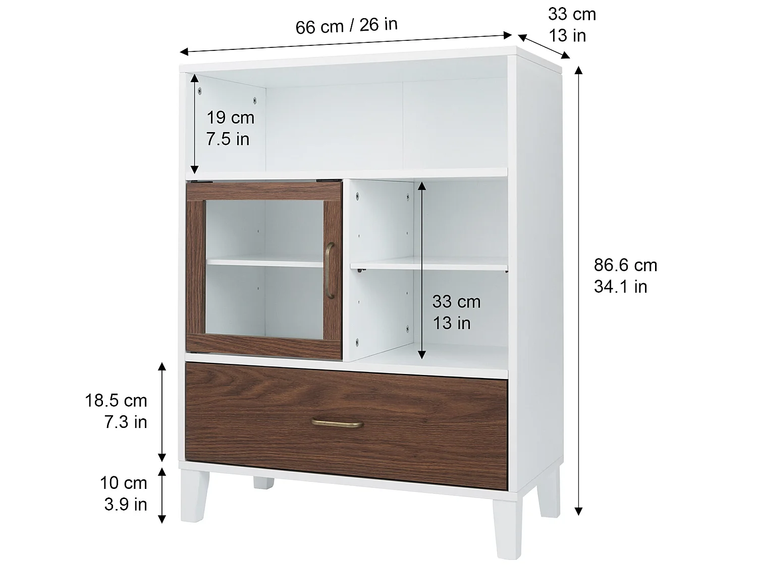 Bad freistehender Lagerschrank
