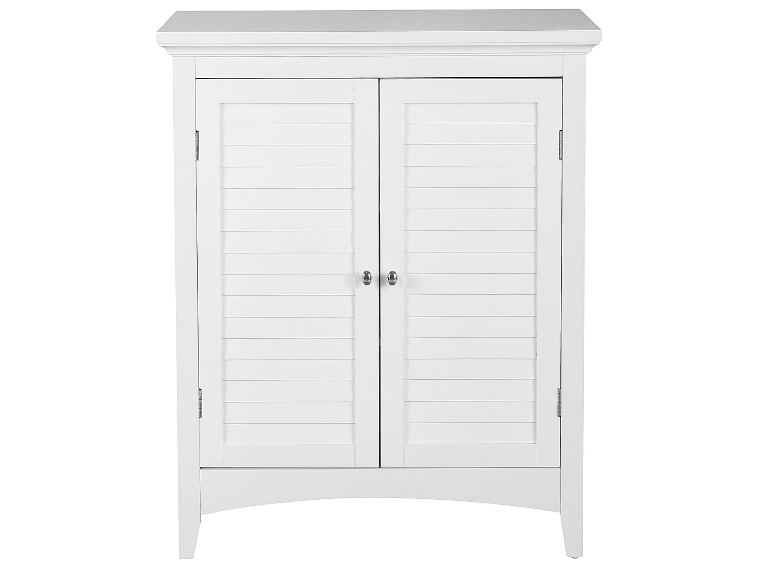 Meuble bas de rangement commode salle de bain Glancy blanc Teamson Home ELG-585