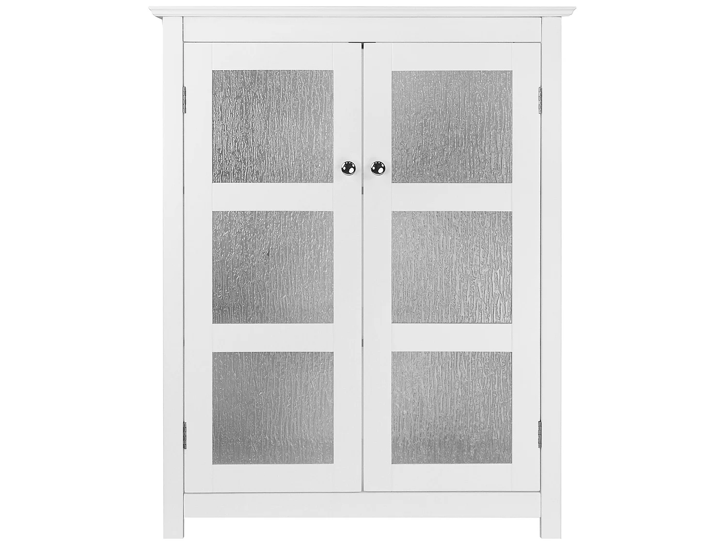 Meuble bas de rangement de salle de bain blanc Connor Teamson Home ELG-580