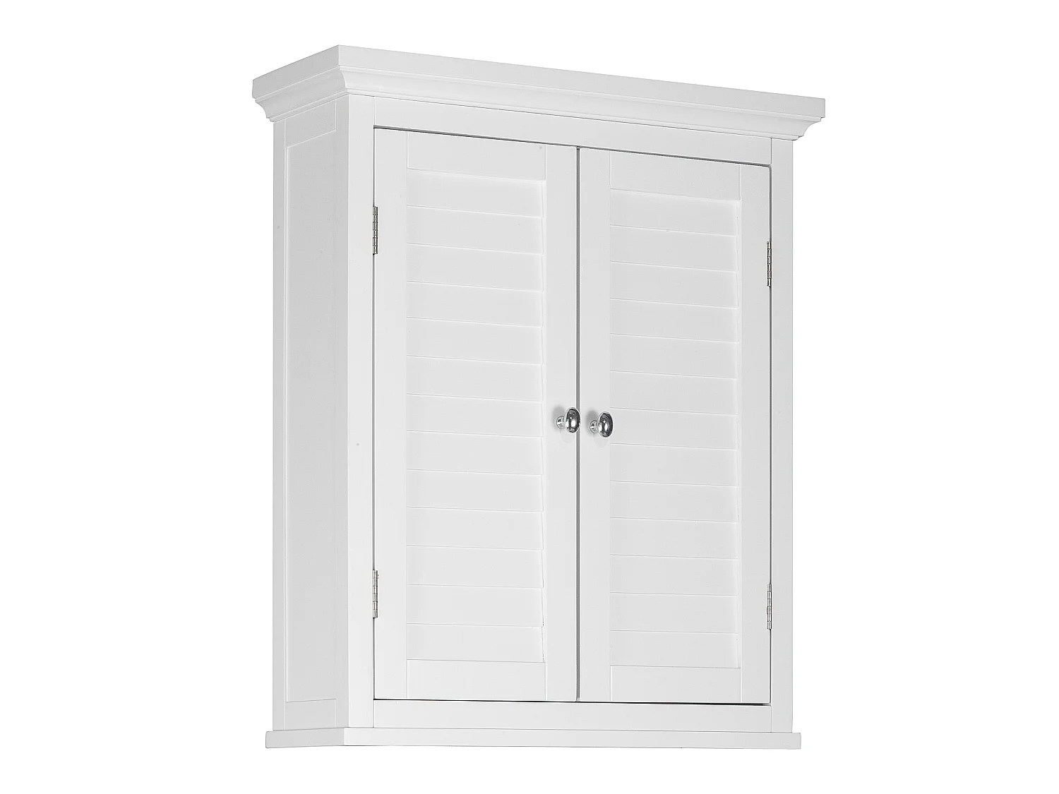 Placard de salle de bain mural armoire de toilette rangement blanc Glancy
