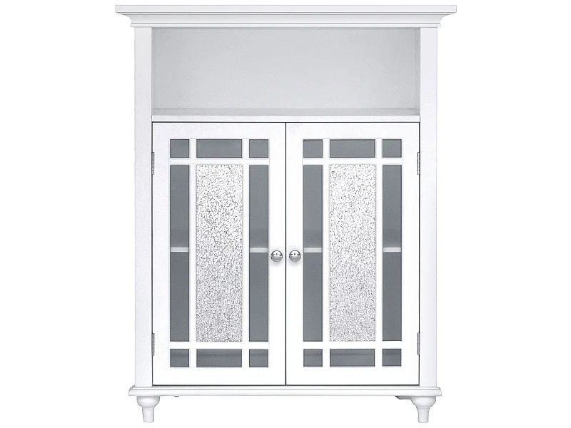 Teamson Home Windsor Arredo Bagno Armadietto In Legno 2 Porte Bianco ELG-529