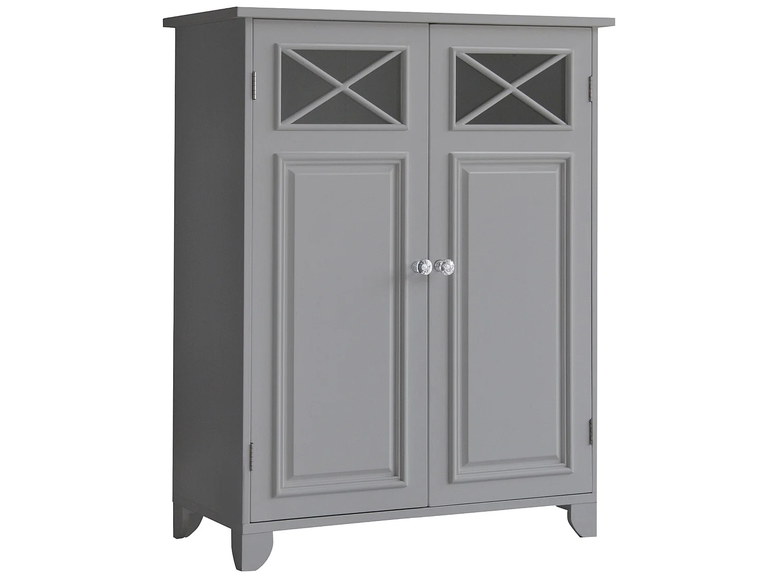 Teamson Home Salle De Bain Dawson Armoire Autoportante En Bois Gris EHF-6841G