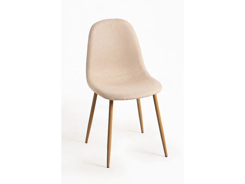 Packs Sillas Comedor - Pack 4 Sillas Teok Tela - Beige