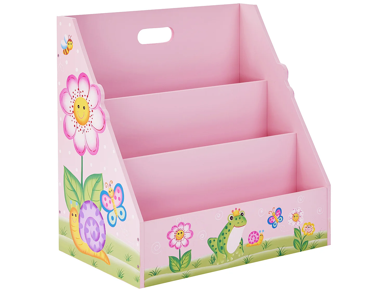 Meuble de rangement livres magazines étagère bibliothèque enfant fille