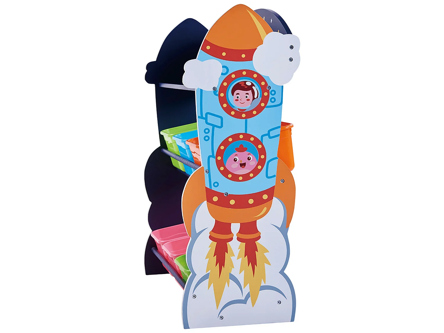 Meuble de rangement en bois à jouets avec bacs enfant Fantasy Fields TD-12695A