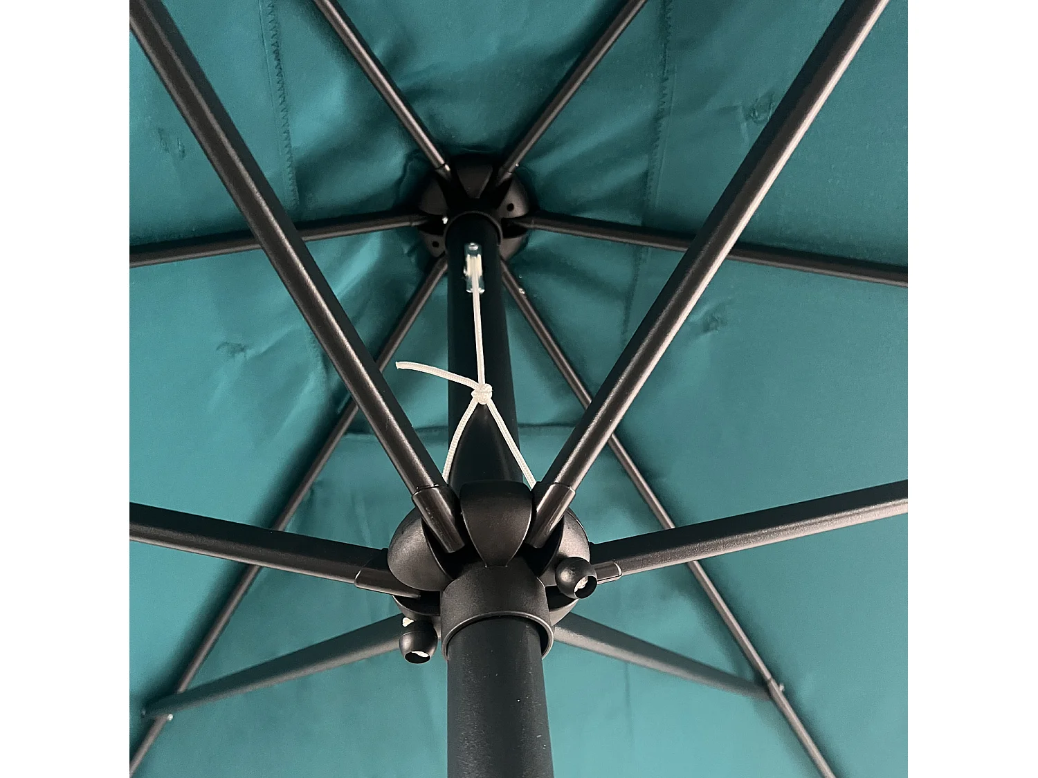 Parasol droit HAPUNA rectangulaire 2x3m bleu - HAPPY GARDEN