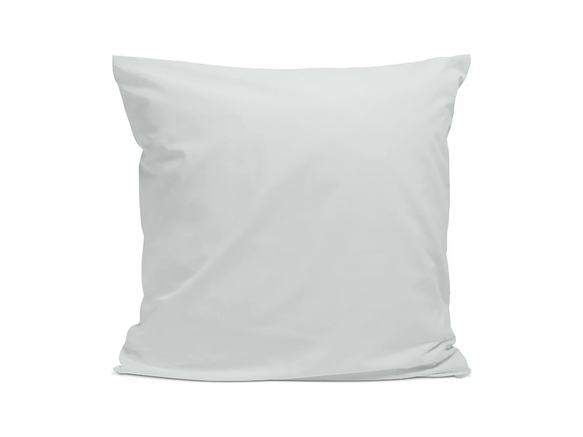 Taie d'oreiller 100% Percale de coton - Gris clair - 65x65cm