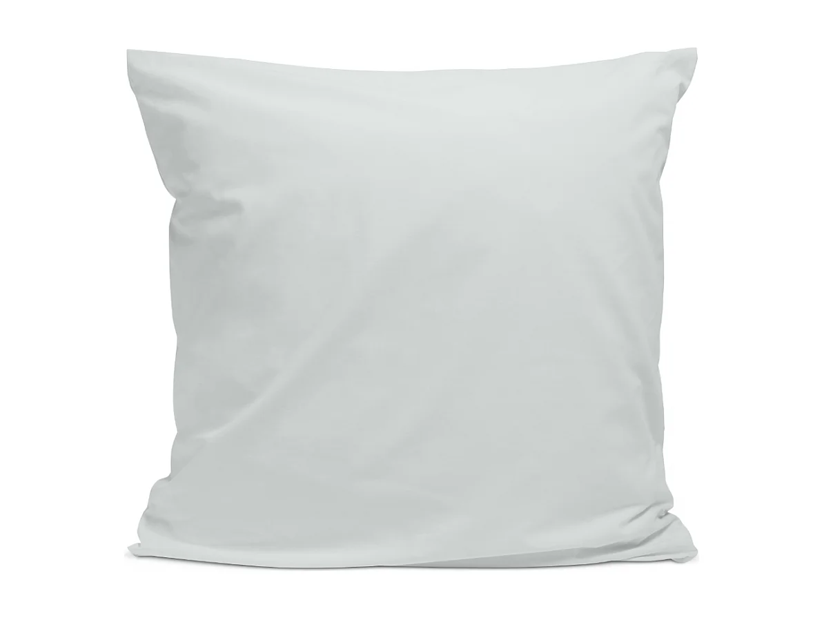 Taie d'oreiller 100% Percale de coton - Gris clair - 65x65cm