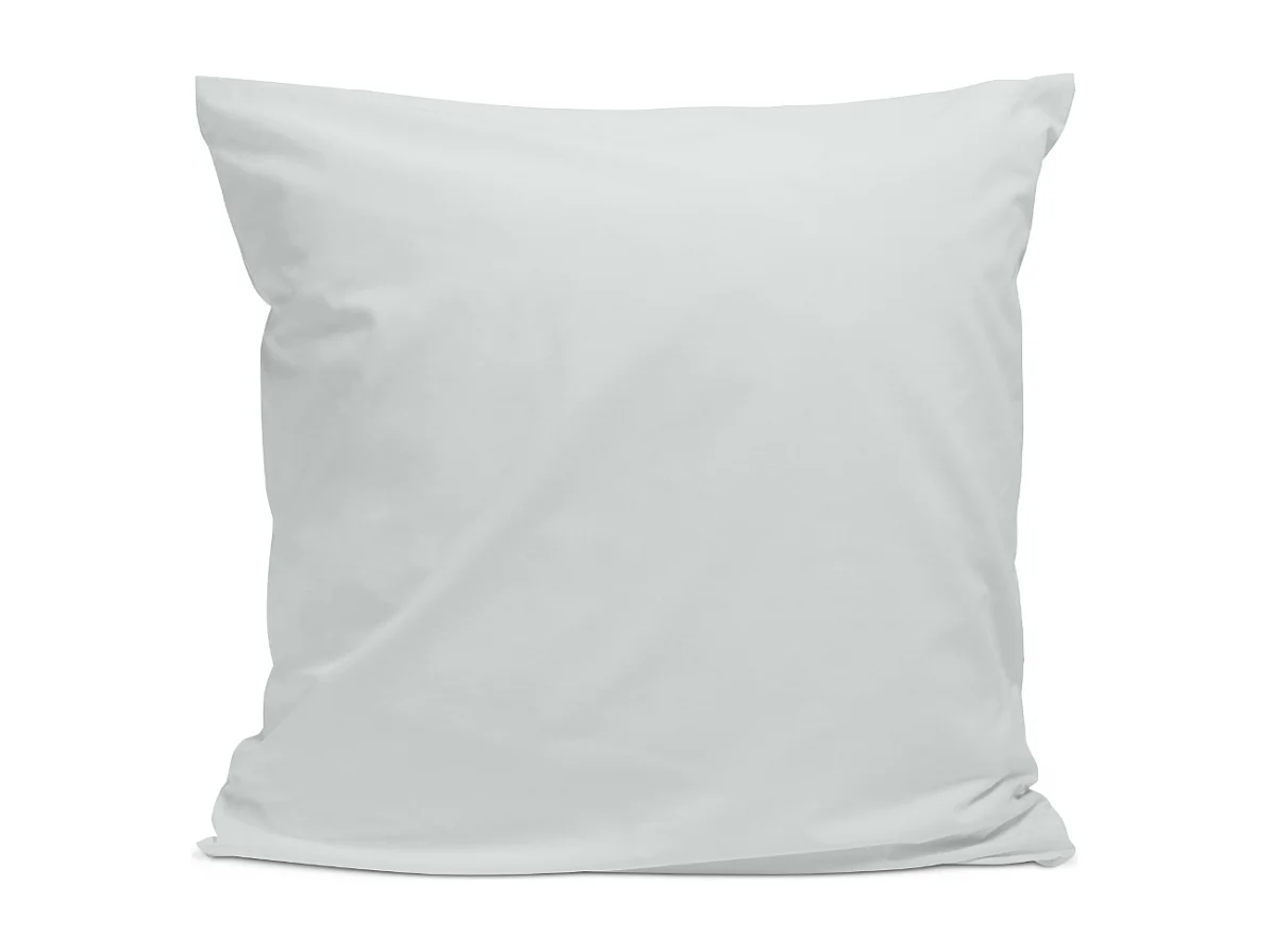 Taie d'oreiller 100% Percale de coton - Gris clair - 65x65cm