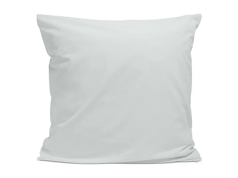 Taie d'oreiller 100% Percale de coton - Gris clair - 65x65cm