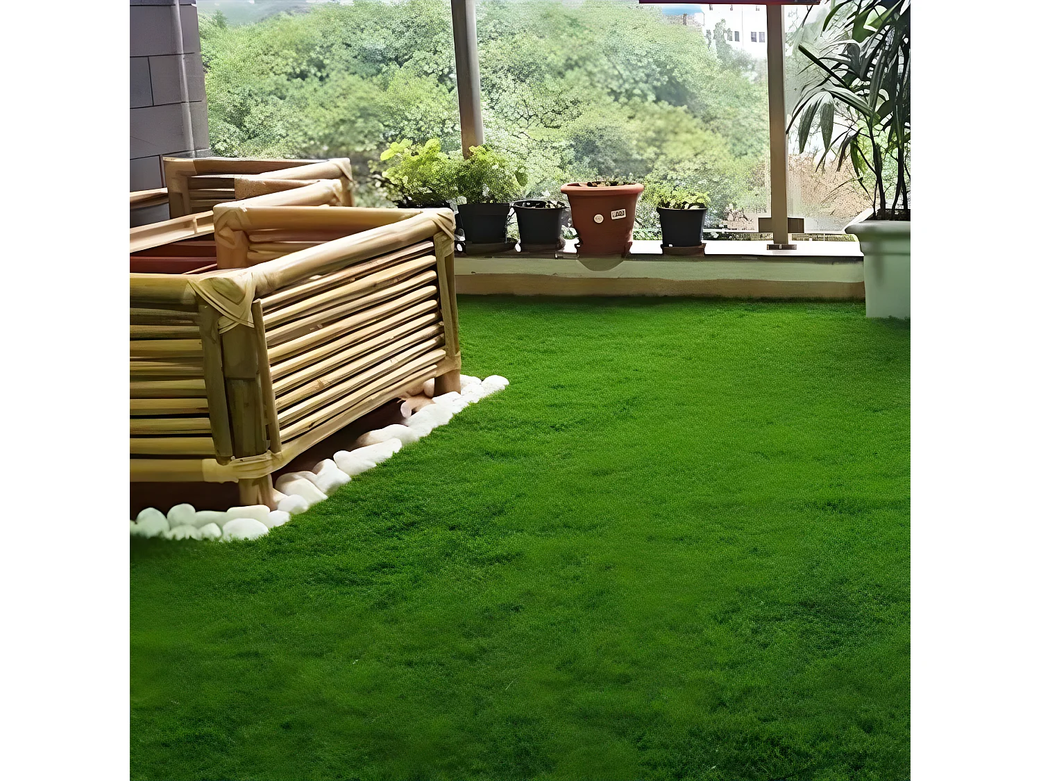 Gazon Synthétique| 1X10M (Largeur X Longueur)| Épaisseur 7MM