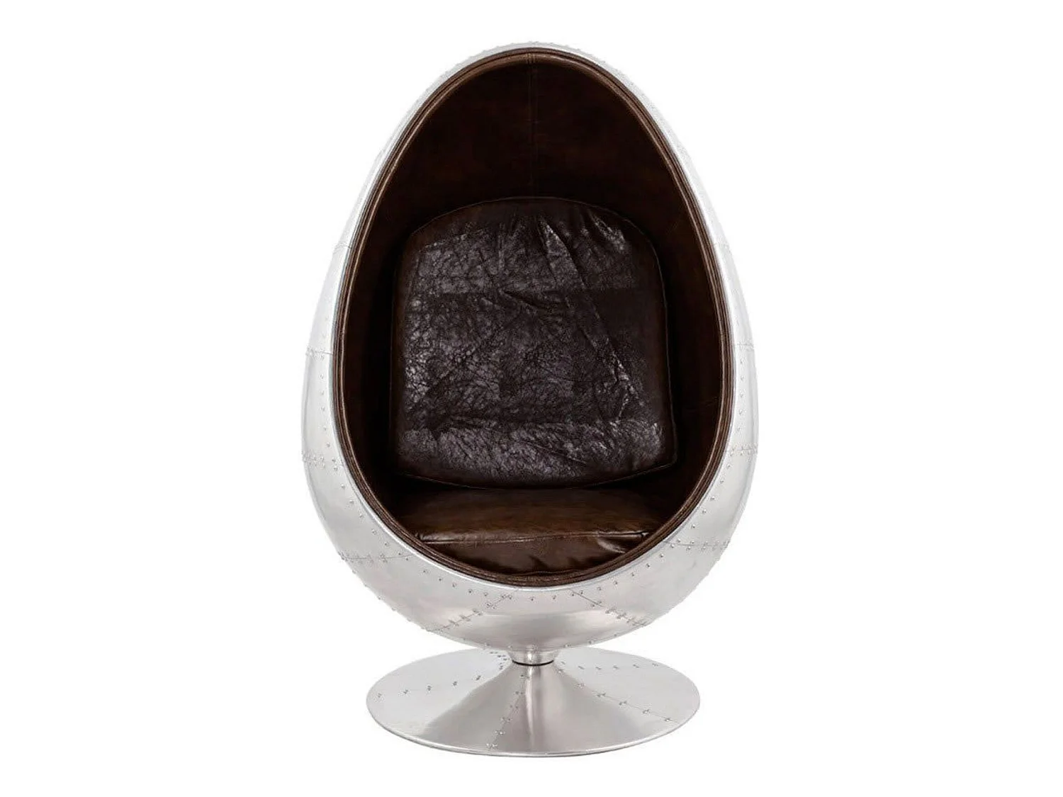 Fauteuil oeuf design uovo alu IIi
