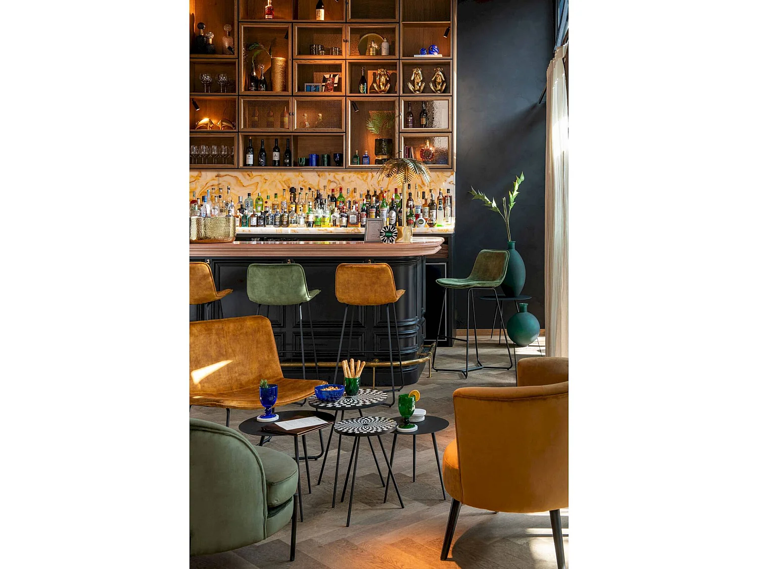 Chaise de bar Evorta en Métal