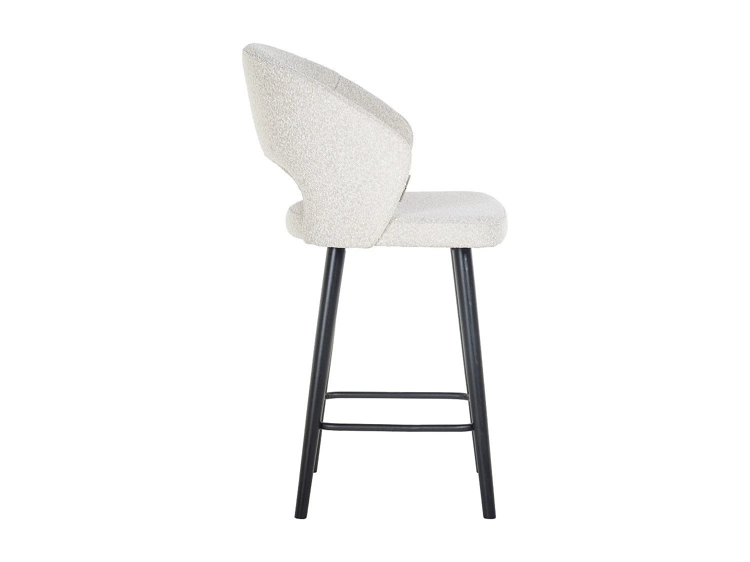 Chaise de bar Savoy bouclé