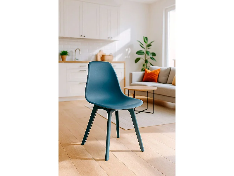 Sillas Comedor - Silla Kelen Suprym - Azul Petróleo