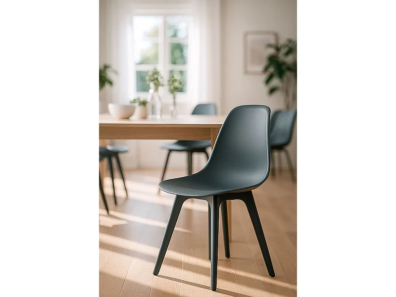 Sillas Comedor - Silla Kelen Suprym - Gris oscuro