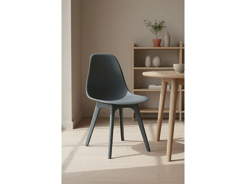 Sillas Comedor - Silla Kelen Suprym - Gris oscuro
