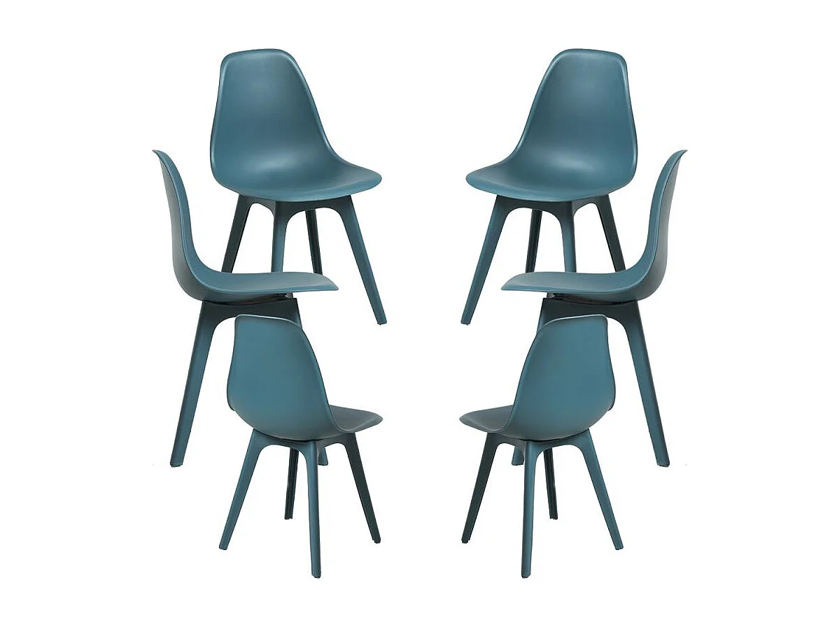 Packs Sillas Comedor - Pack 6 Sillas Kelen Suprym - Azul Petróleo