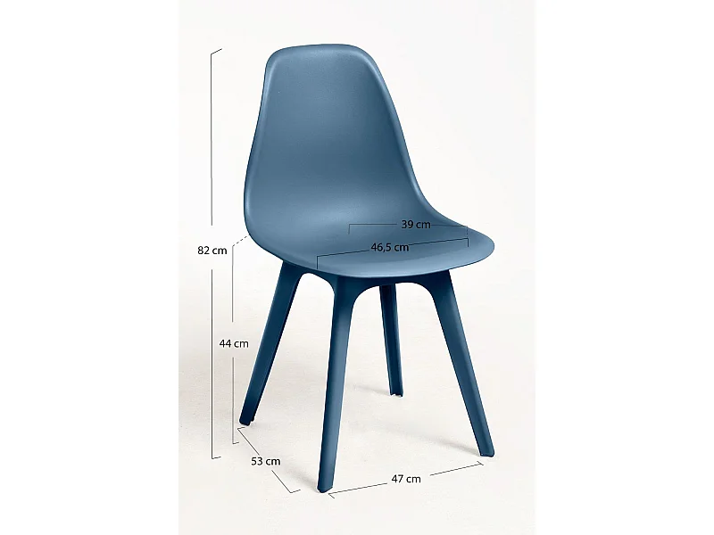 Packs Sillas Comedor - Pack 6 Sillas Kelen Suprym - Azul Petróleo