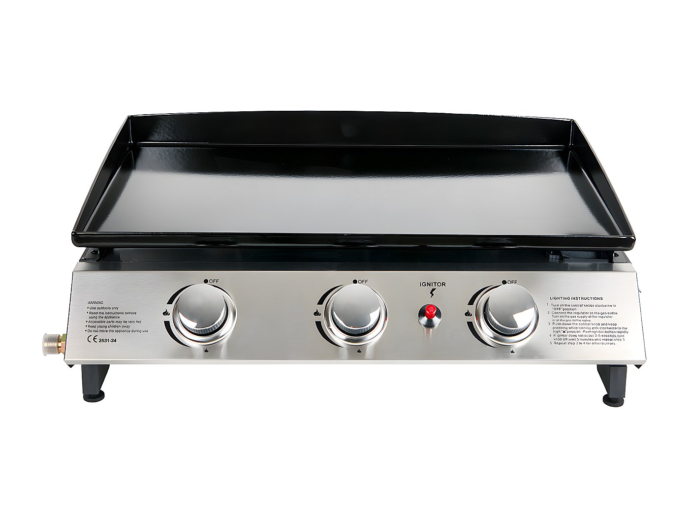 Plancha gaz SWEEEK Porthos 2 brûleurs