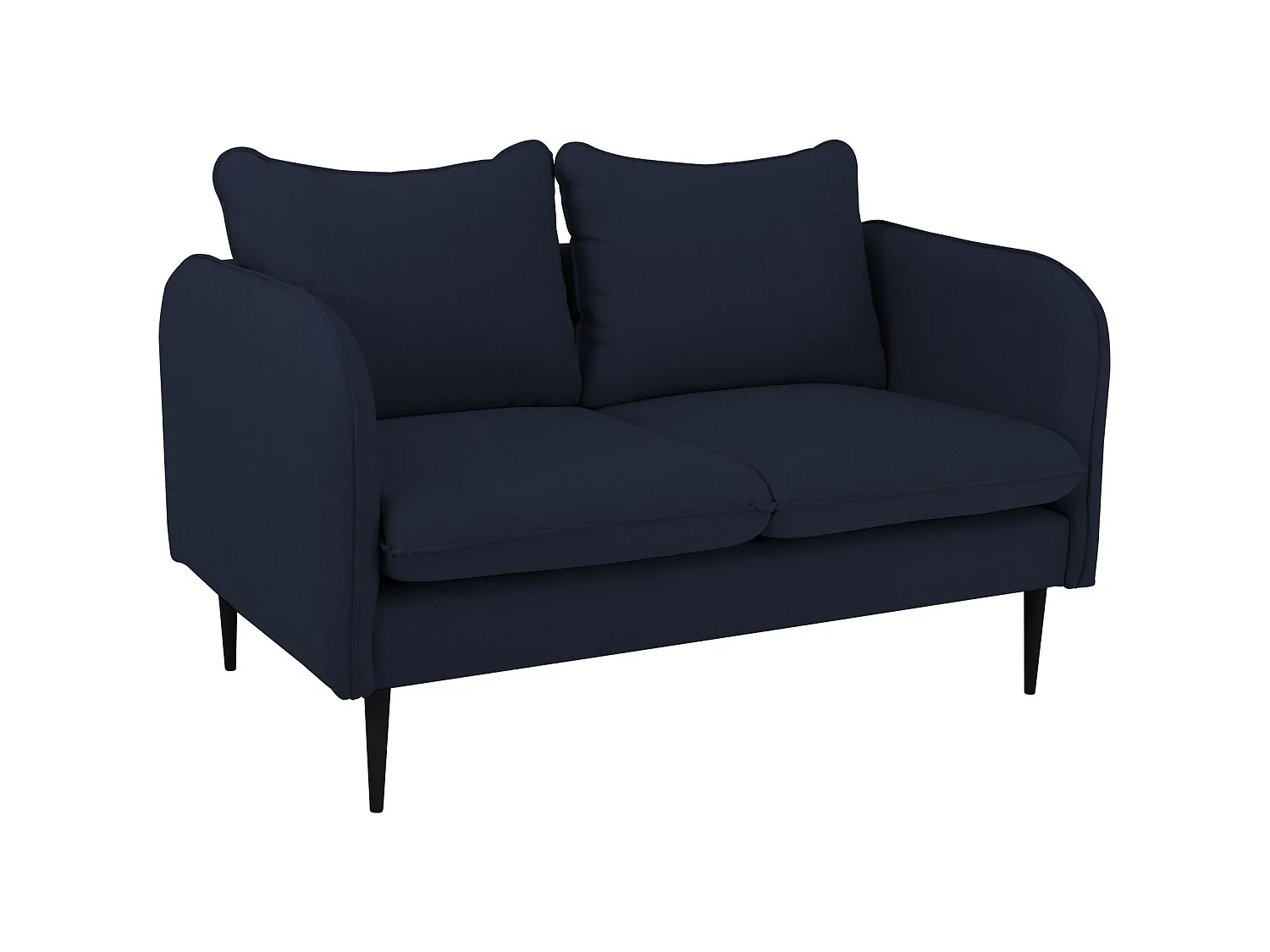 Canapé 2 places posh black