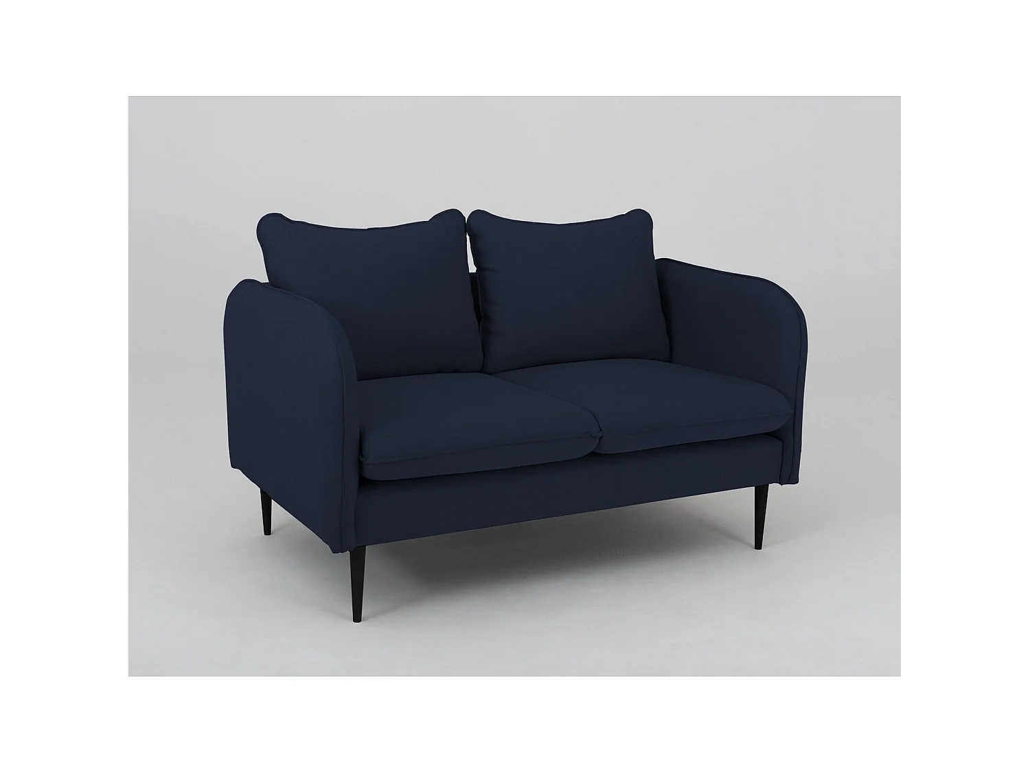 Canapé 2 places posh black