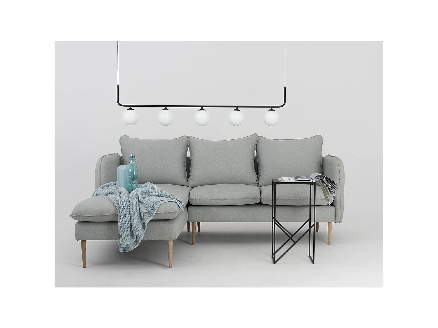 Canapé d'angle 3 places posh