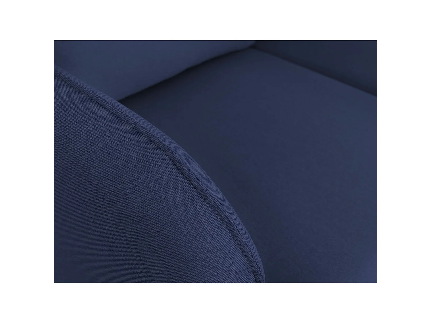 Canapé d'angle 3 places posh black