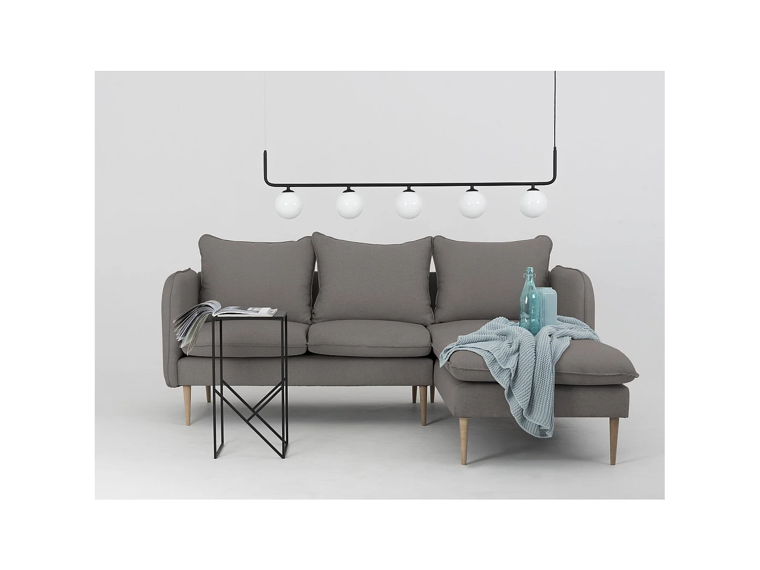 Canapé d'angle 3 places posh