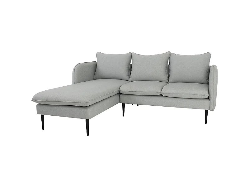 Canapé d'angle 3 places posh black