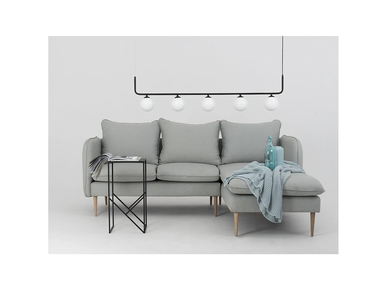 Canapé d'angle 3 places posh