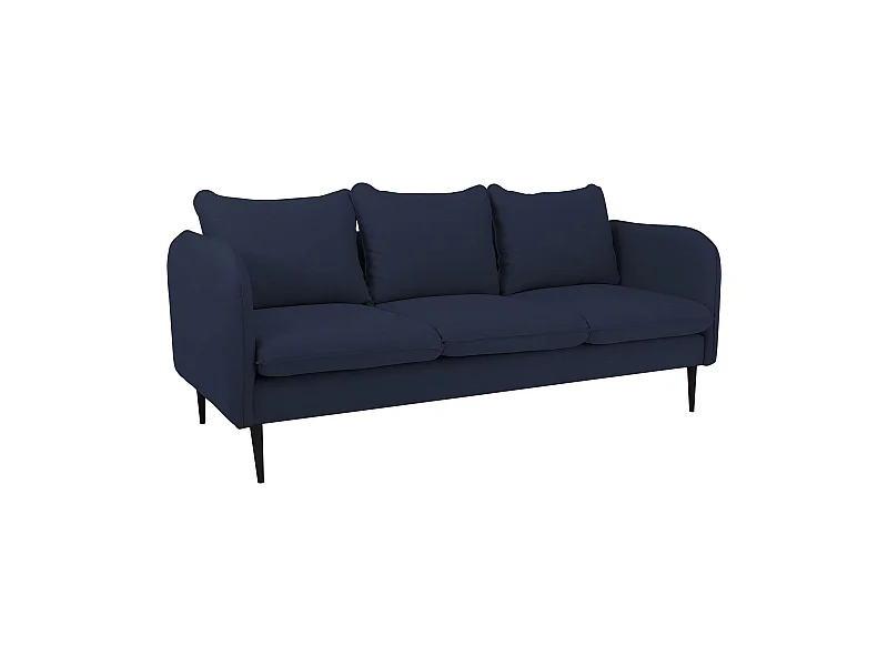 Canapé 3 places posh black