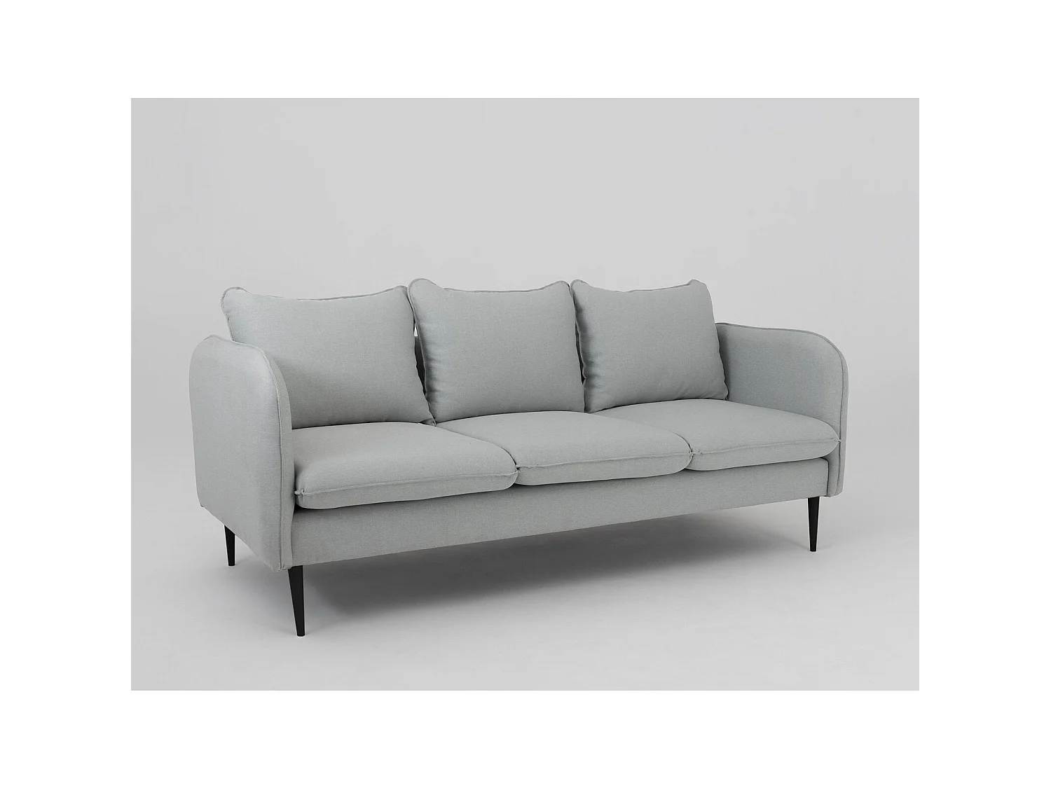 Canapé 3 places posh black