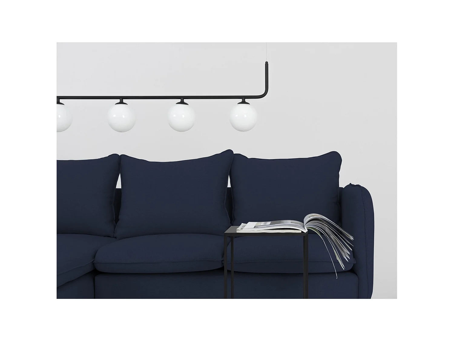 Canapé d'angle 3 places posh