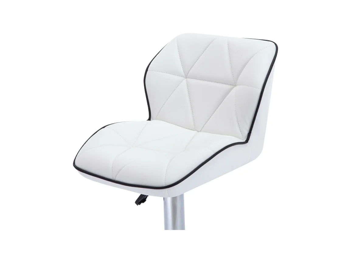 Barhocker 2er-Set höhenverstellbar - Kunstleder - Weiß - CALVIN