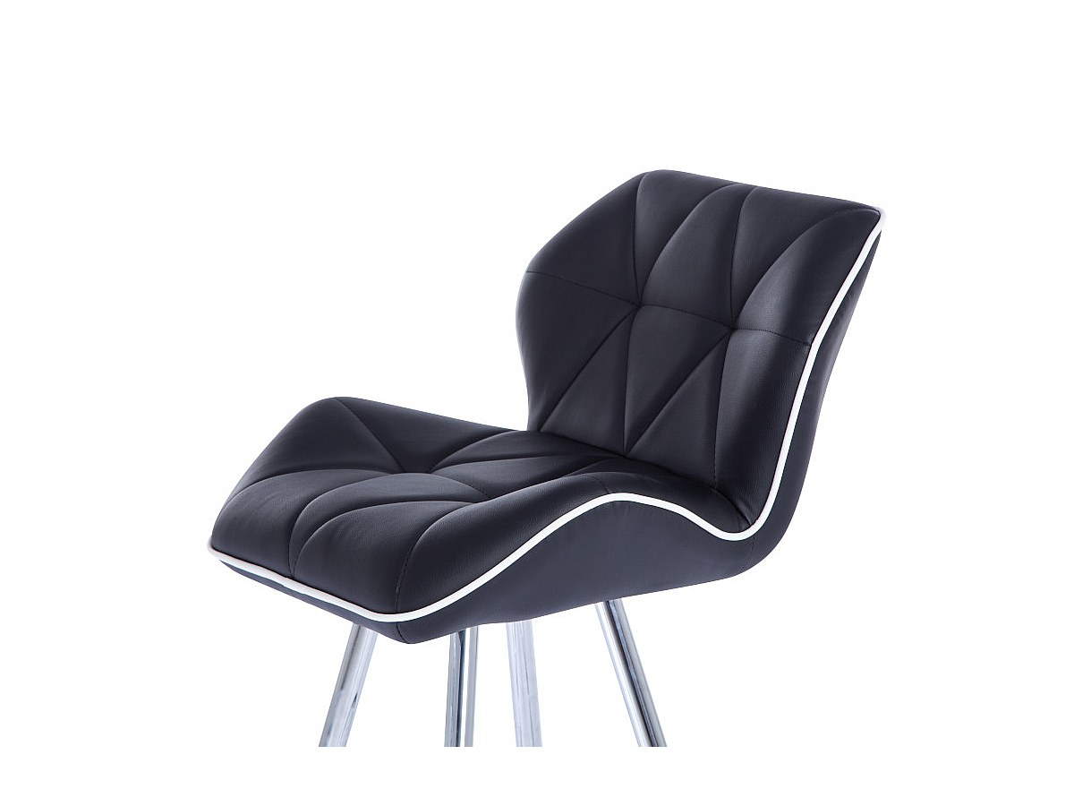 Barhocker (2er-Set) - Kunstleder - Farbe Schwarz BARNEY