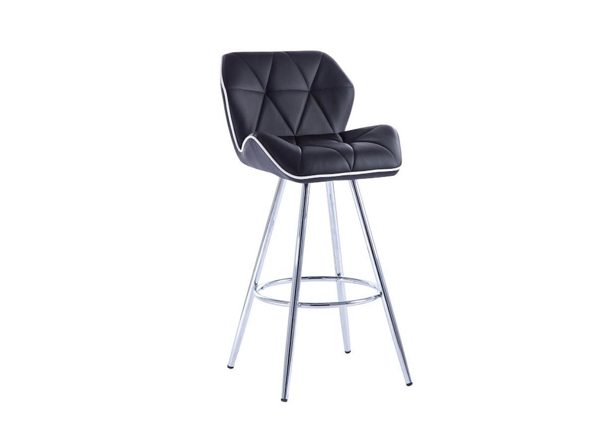 Barhocker (2er-Set) - Kunstleder - Farbe Schwarz BARNEY