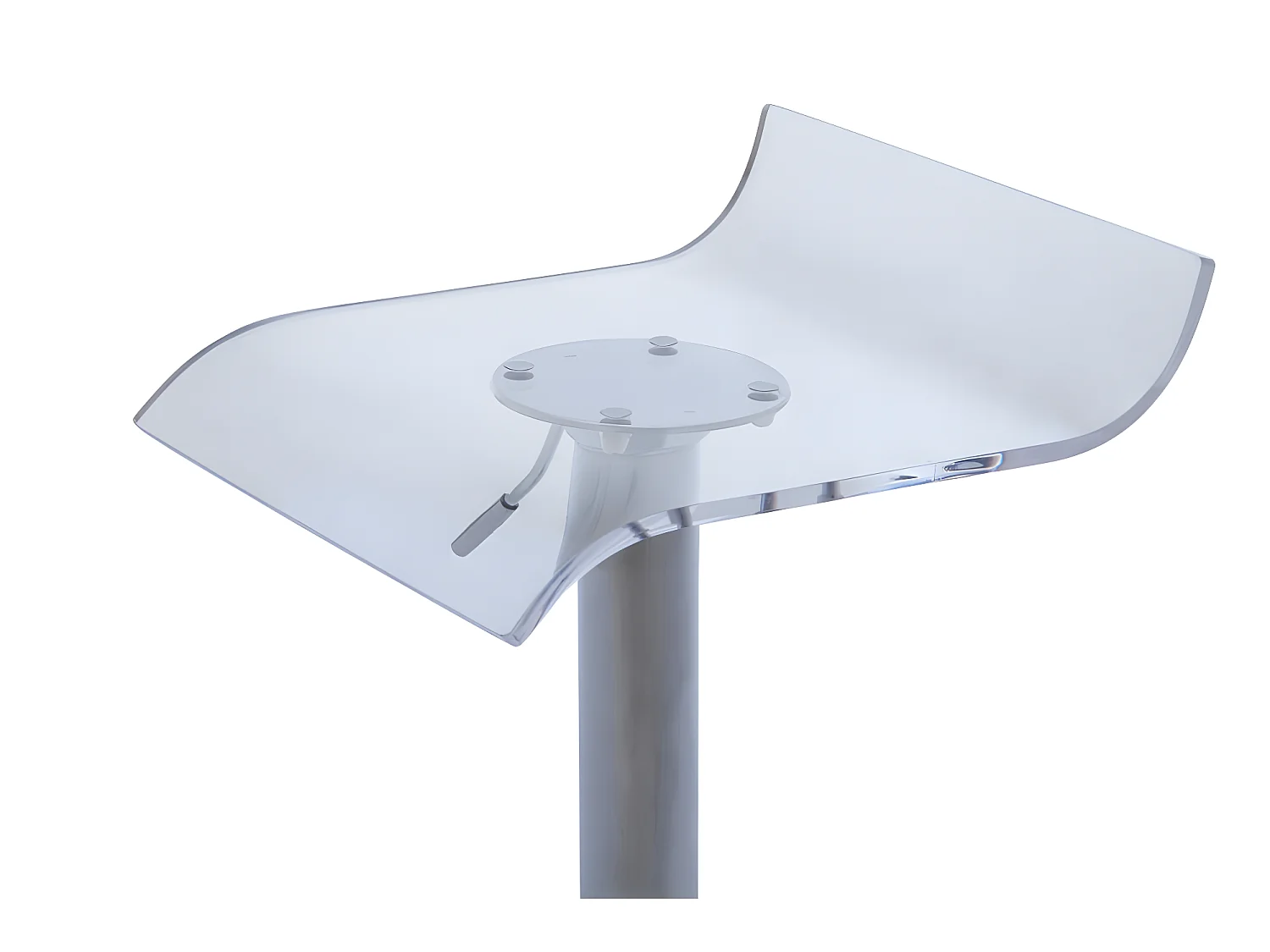 Lot på 2 tackpall barkstolar OLIVER - Akryl - Transparent