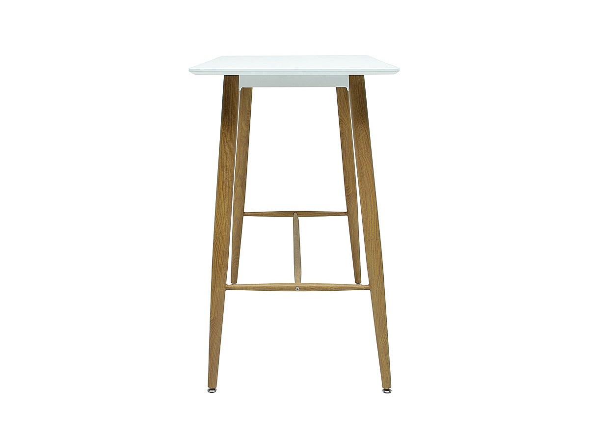 Skandinavischer Bartisch aus MDF & Metall DAGMAR - Weiß