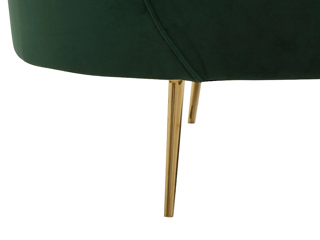 Sofá de 3 lugares em veludo Verde escuro -  ADELE de Pascal Morabito