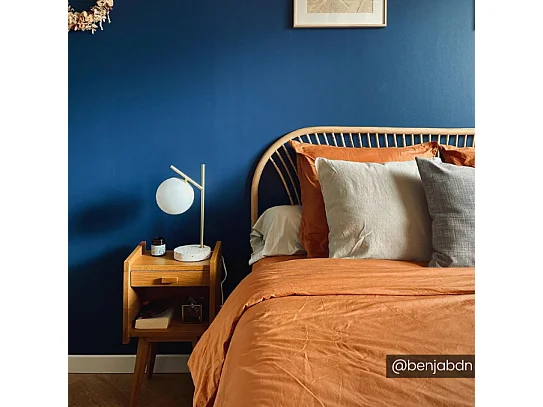 Lampe à poser style vintage - Socle en terrazzo - H. 38 cm - Doré - LULLABY