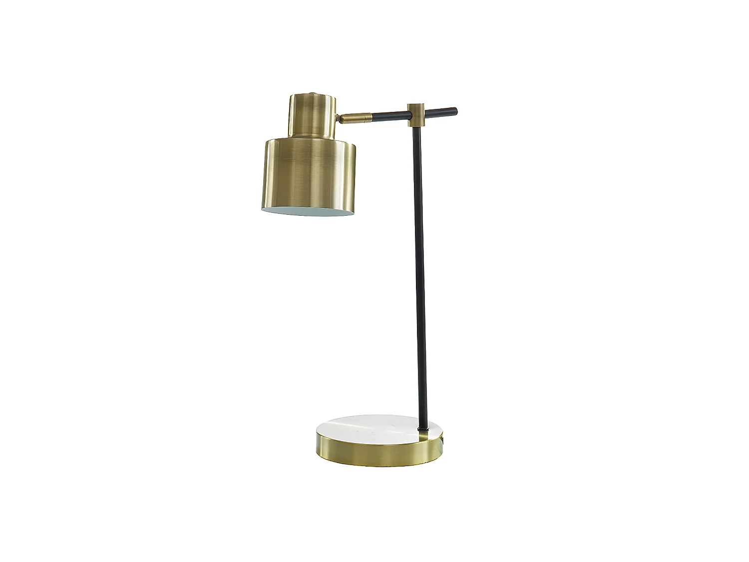 Schemerlamp met vintage-stijl ANTICAIRE - Ijzer - 26 x 15 x 45 cm - Goudkleurig