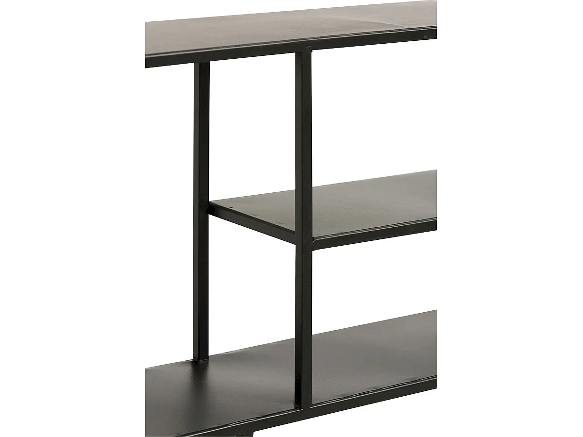 Bibliothèque murale metal noir black rock