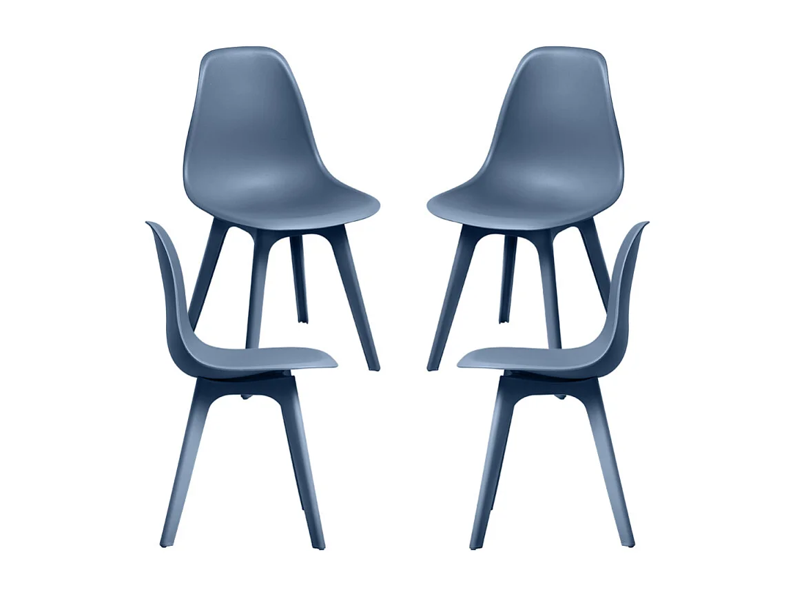 Packs Sillas Comedor - Pack 4 Sillas Kelen Suprym - Azul Petróleo