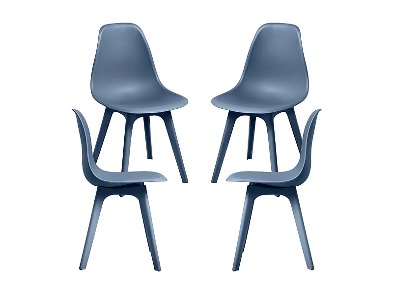 Packs Sillas Comedor - Pack 4 Sillas Kelen Suprym - Azul Petróleo